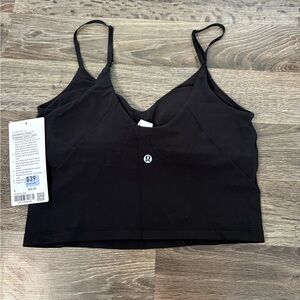 NWT Lululemon Black Align Cropped Cami size 8